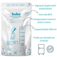 Sacos para Congelar Leite Materno Buba - 25 Unidades | Armazenamento Seguro e Prático - imagem 5