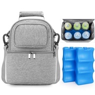 Bolsa Térmica Dupla para Leite Materno com Bolsas de Gelo - Armazenamento Seguro e Prático - imagem 2