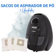 Kit com 3 Sacos para Aspirador Arno Nitro S2174 - Papel Resistente e Retenção de Ácaros - imagem 3