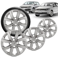Kit 4 Calotas Aro 14 Gol G4 G6 2008-2016 Prata Grid Cubo Alto - Renove Seu Carro! - imagem 2