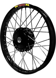 Jogo de Rodas Aro 17 Alumínio Preto para Honda Pop 100/110i com Raios Inox - Design Moderno e Durabilidade - imagem 2