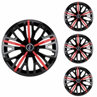Jogo de Calotas Triton Sport Black Red Aro 14 Universal - Elitte Motors - imagem 1