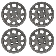 Kit 4 Calotas Aro 13 Preto Fosco - Palio Attractive Vivace | Design Moderno e Proteção - imagem 2