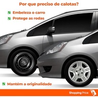 Kit 4 Calotas Aro 15 Prata Grid para Honda Fit e City (2010-2013) - Cubo Padrão - imagem 3