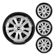Jogo de Calotas Aro 15 4x100 Design Onix com Emblema Preto - Renove o Visual do Seu Carro! - imagem 2