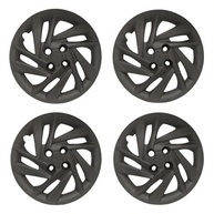 Kit 4 Calotas Esportivas Aro 15 Preto Fosco - HB20, Yaris, Etios e Mais! - imagem 2