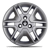Jogo de Calotas Aro 14 Prata para Renault Kwid (Life, Intense, Outsider) com Emblema Preto - imagem 4