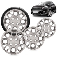 Kit 4 Calotas Esportivas Aro 14 Ford Ka Hatch/Sedan 2015-2018 Prata Grid - imagem 2