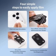 Kit 5 Lentes Blindadas iPhone: Vidro 9H + Aro Metal Premium - imagem 4