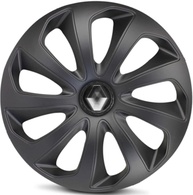 Jogo 4 Calotas Esportivas Velox Aro 15 Preto Fosco - Sandero, Logan, Clio e Mais! - imagem 5