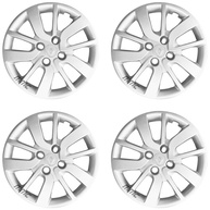Renove Seu Sandero/Logan: Kit 4 Calotas Aro 15 Prata com Logo Relevo (Top Mix 6005) - imagem 1