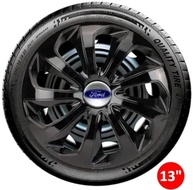 Jogo 4 Calotas Esportivas Velox Aro 13 Preto Brilhante - Ford Ka e Fiesta - imagem 4