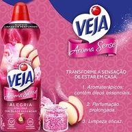 Veja Limpador Perfumado Aroma Sense Alegria 500ml com Óleos Essenciais - Transforme seu Ambiente com Fragrância Aromaterápica - imagem 3