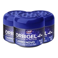 Kit 3 Odorizadores Gel Orbi Química Cheirinho Carro Novo - Aroma Duradouro - imagem 2