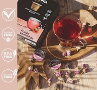 Aroma Selezione Cápsulas De Chá Frutas Vermelhas Compatível Com Nespresso Contém 10 Cápsulas - imagem 3