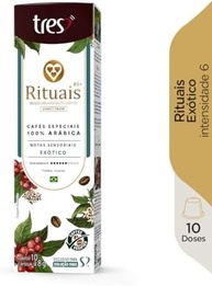 3 Corações Cápsula Café Espresso Rituais 85+, Aroma Exótico - 10 Unidades - imagem 2