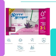 Pano Umedecido para Chão Rodo Mop - Kit com 2 Unidades Aroma Lavanda - imagem 3