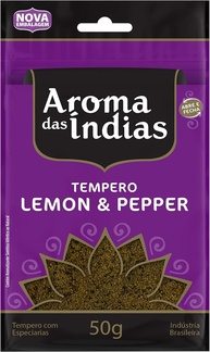 Aromas da Índia Lemon Pepper 50 Gramas - imagem 1