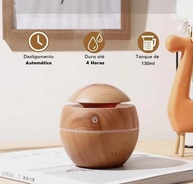 Umidificador de Ar Ultrassônico USB com LED Colorido e Aromatização - 130ml - imagem 4