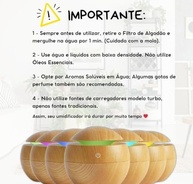 Umidificador de Ar Ultrassônico USB com LED Colorido e Aromatização - 130ml - imagem 5