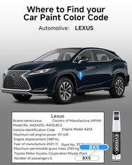 Tinta de Retoque Lexus Exact Match 2 em 1 - Caneta Pincel para Reparos de Lascas e Arranhões - imagem 4