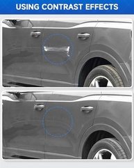 Caneta de Retoque Metálica Prata Gelo LX7W - Reparo de Arranhões para Audi - imagem 4