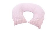 Almofada de Amamentação Rosa Arredondada 100% Algodão - Conforto e Praticidade para Mães - imagem 2
