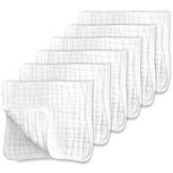 Panos para Arrotar de Musselina 100% Algodão - Super Macios e Absorventes (Pacote com 6) - imagem 1