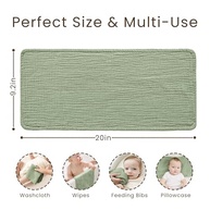 Konssy - Conjunto de 7 Panos de Arroto em Musselina 100% Algodão - Macios e Absorventes para Bebês - imagem 4