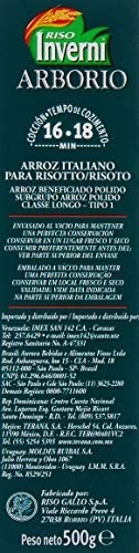 Inverni Arroz Arbório Risotto - Riso Tipo 1 500G - imagem 3