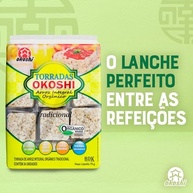 OKOSHI - Torrada de Arroz Integral Orgânico - Bolacha de arroz, Snacks Fit de Baixa Caloria - Vegano, Sem Açúcar, Baixo Sódio, Sem Glúten, Sem Lactose, Sem Gordura Trans, Kosher - 75g - imagem 3