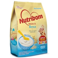 Nutribom Mingau Arroz 180G - Feito Com Arroz Selecionado Fonte De Ferro Zinco E Vitaminas - imagem 1