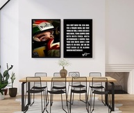 Kit 2 Quadros Ayrton Senna Apontando Pro Céu - Moldura 60x40cm - Arte Canvas Inspiradora - imagem 4
