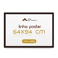 Moldura 64x94 com Proteção PETG para Arte e Poster Decorativo (Preto) - Design Moderno e Resistente - imagem 1