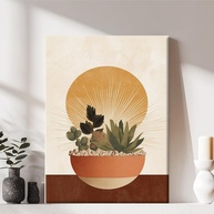 Arte de Parede em Tela Moderna com Moldura - Decoração Minimalista para Casa e Escritório - imagem 1