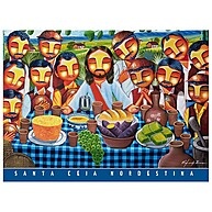 Puzzle Santa Ceia Nordestina: 500 Peças de Arte! - imagem 2