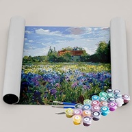 Kit de Pintura Terapêutica Campo Florido - Relaxamento e Bem-Estar com Arte - imagem 3