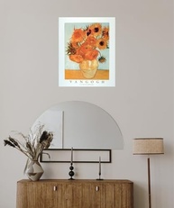 Pôster de Arte Floral com Girassóis em Vaso | Impressão de Qualidade para Decoração de Parede (40,64 x 50,8 cm) - imagem 5