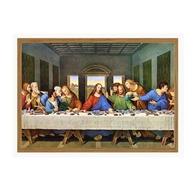 Quadro Decorativo Santa Ceia por Leonardo da Vinci - Arte Sagrada para Sua Casa - imagem 1
