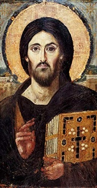 Cristo Pantocrator (550) - Tela Canvas de Arte Bizantina para Decoração Elegante - imagem 2