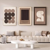 Quadros Decorativos Geométricos Irregulares 40x60cm - 3 Peças | Arte Moderna para Sala de Estar - imagem 5