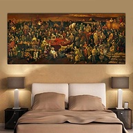 Pintura em Tela Réplica de Obra de Pablo Picasso - 70x140cm - Arte Moderna para Decoração de Parede - imagem 4