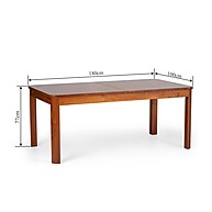 Mesa de Jantar 8 Lugares Extensível 180-220cm Zuzu Artemobili - imagem 2