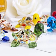 Mini Estatueta de Vidro Soprado Artesanal - Animais Marinhos - Conjunto de 6 Peças - imagem 5