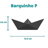 Estatueta Barquinho Origami em 3D - Branco, 13,5cm, Design Artesanal Moderno - imagem 3