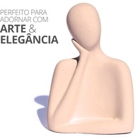 Estátua Artesanal Família Pai 9 cm em Cimento Branco - Decoração Elegante e Sentimental - imagem 5