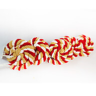 Galho Candy Pirulito Bege Branco e Vermelho – Encanto Artesanal - imagem 1
