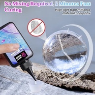 Resina UV Transparente de Alta Viscosidade 200g - LET'S RESIN Secagem Rápida para Artesanato e Moldes - imagem 3