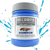 Tinta Acrílica Decorfix Azul 250ml - Acabamento Premium para Artesanato e Decoração - imagem 3
