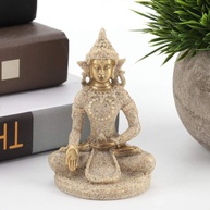 Estátua de Buda Sentado em Meditação – Artesanato em Arenito Premium para Decoração e Harmonia Espiritual - imagem 1